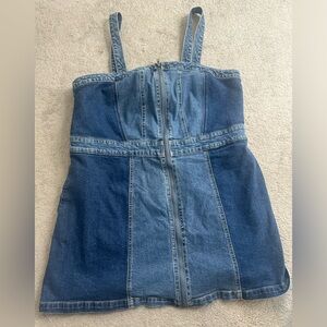 Wild Fable two tone denim pinafore dress - XXL